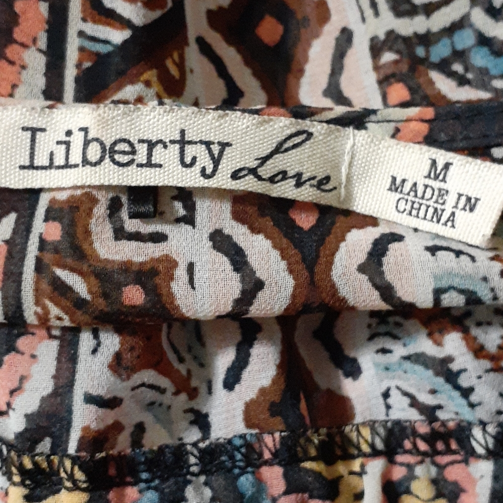 Colorful patterned Liberty Love top - Picture 8 of 8